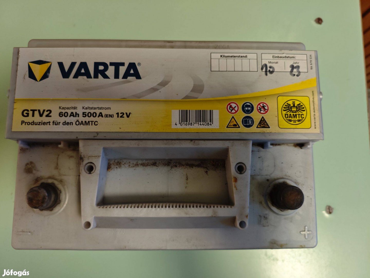 Varta GTV2 12 V 60Ah, 500 A autó akkumulátor eladó