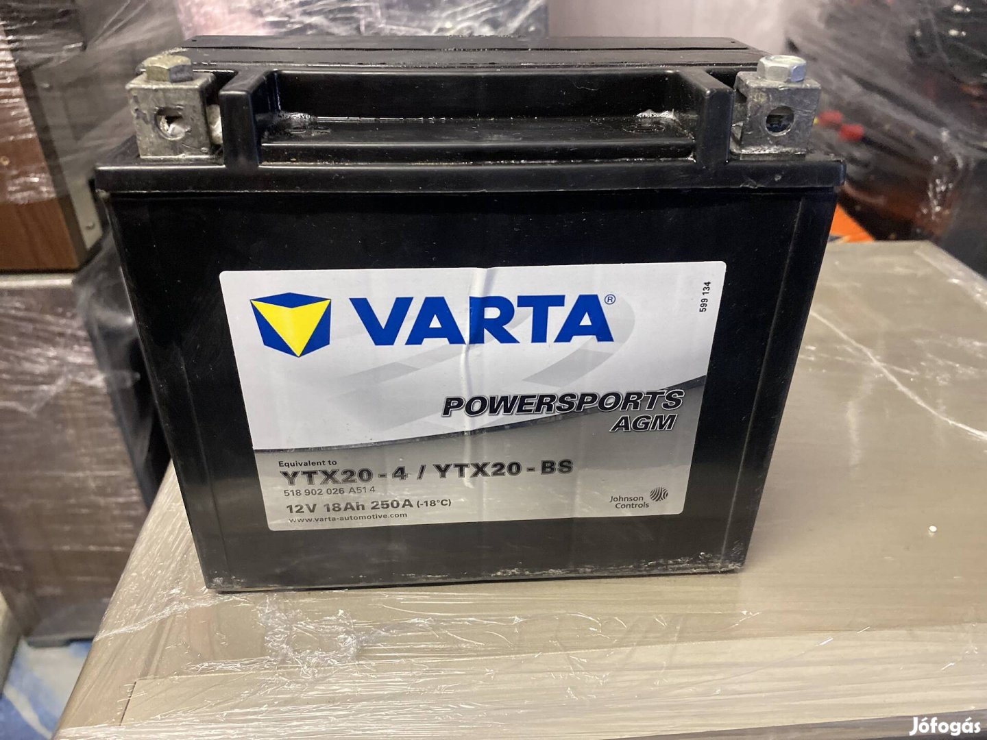 Varta Powersport agm  12 volt 18 amp 250A Quad Akku jó 