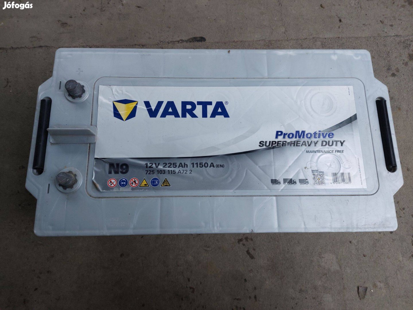 Varta akkumulátor 225Ah 12V