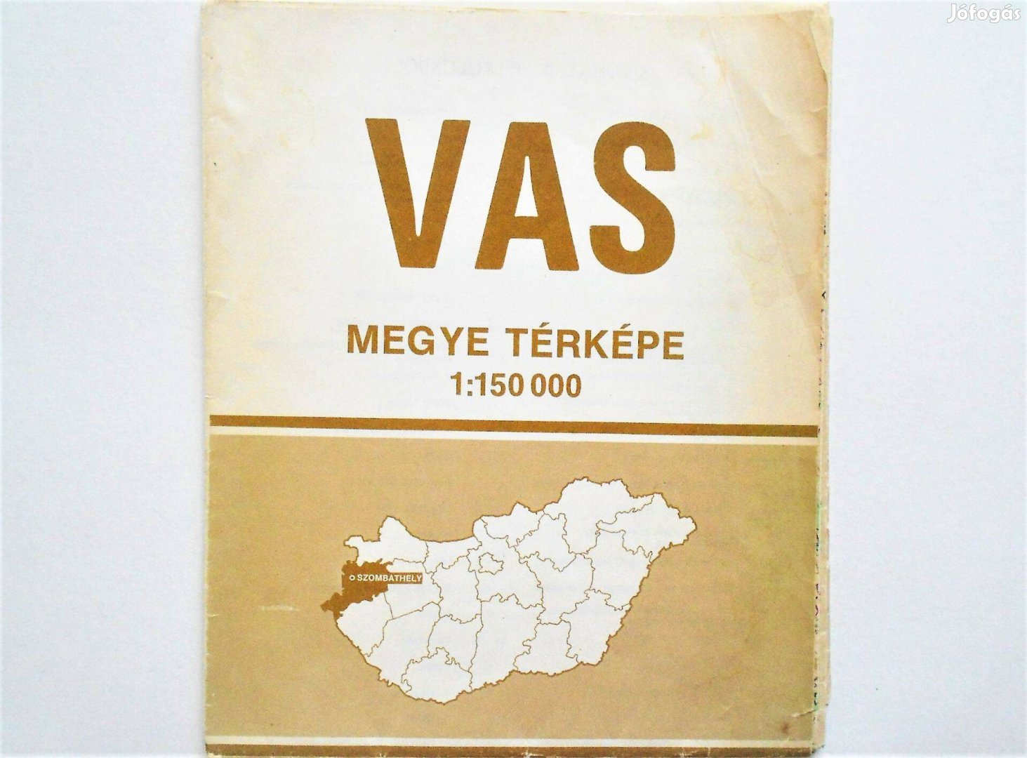 Vas Megye térkép 1982 retro