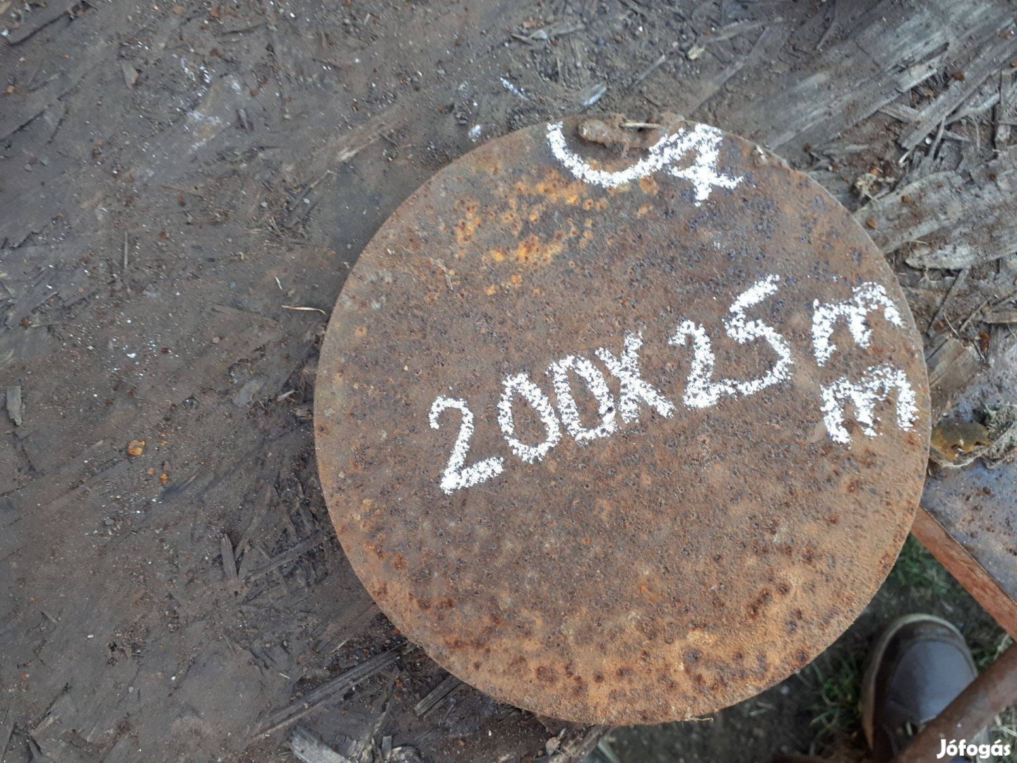 Vas lemez kör alakú eladó !