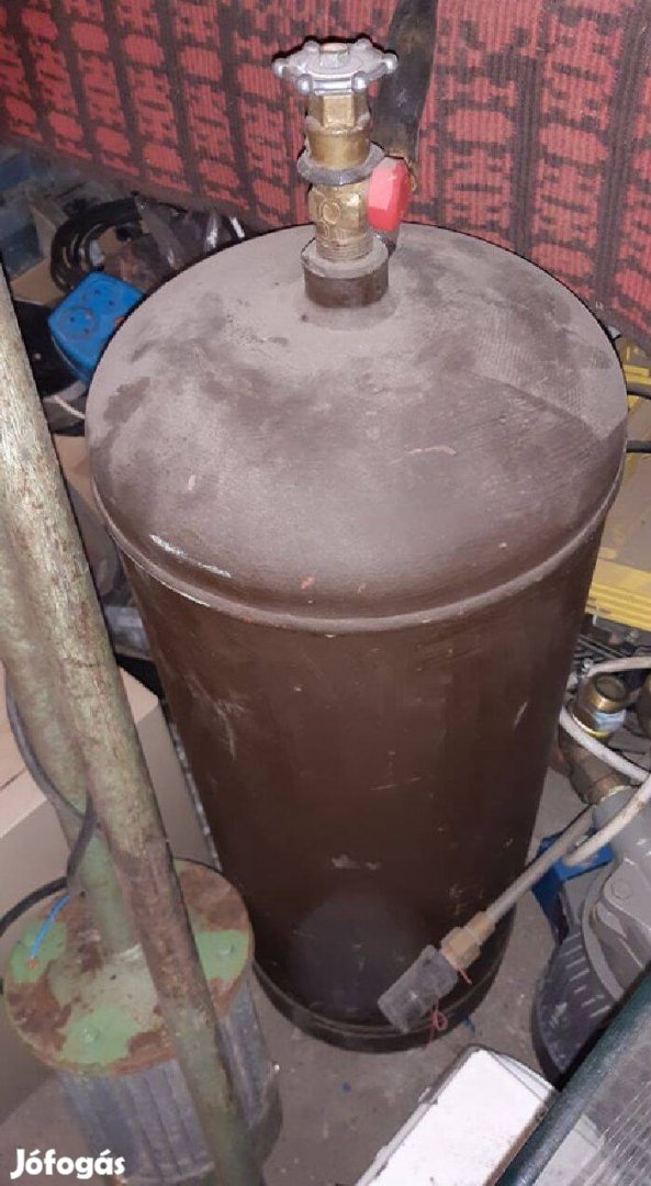 Vas palack gázpalack tele gázzal
