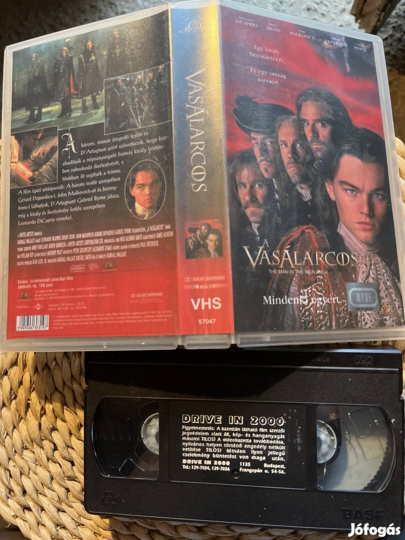 Vasálarcos vhs kazetta