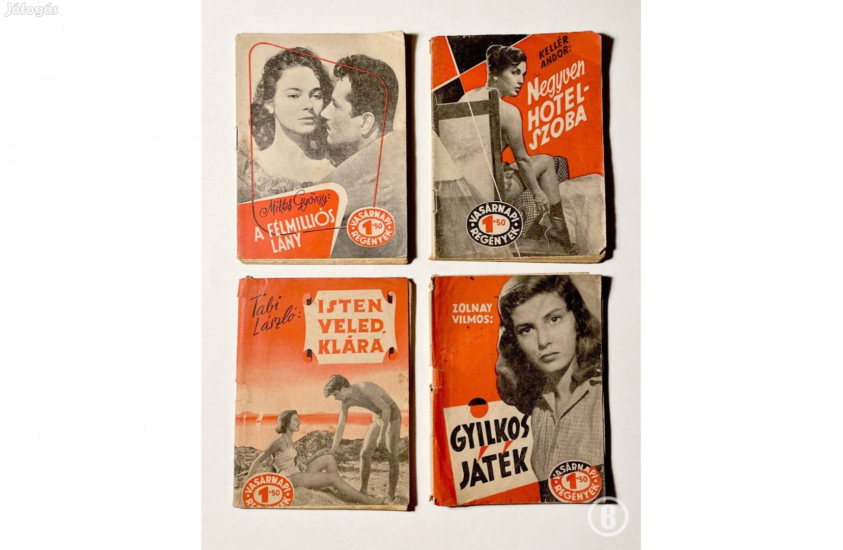 Vasárnapi regények 4 db - - - Csak személyesen!