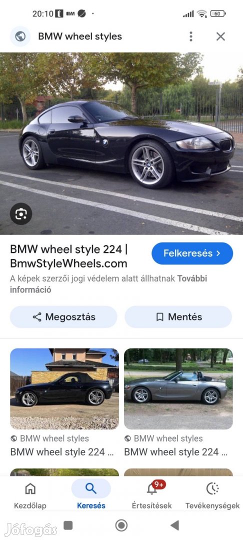 Vásárolnek BMW 224 style alufelnit.