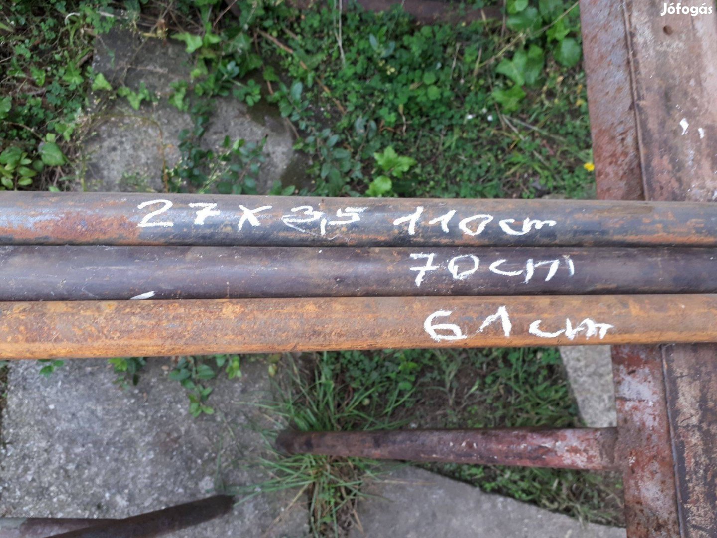 Vascső 27x3,5 mm-es eladó !