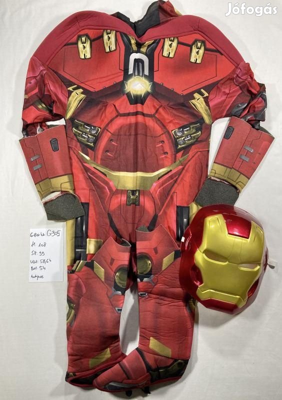 Vasember jelmez, szuperhős jelmez G305