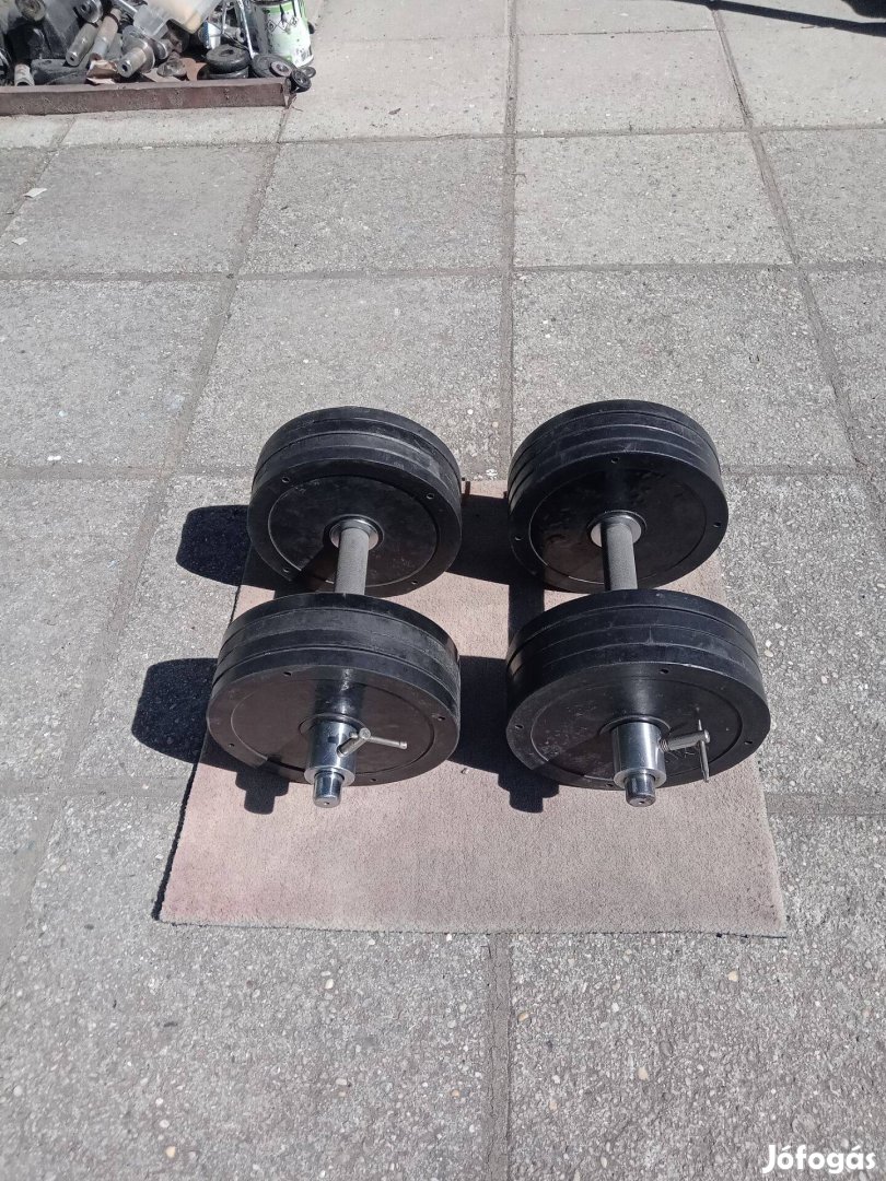Vasil 2 x 20 kg gumis szerelhető egykezes súlyzó súly súlyzókészlet