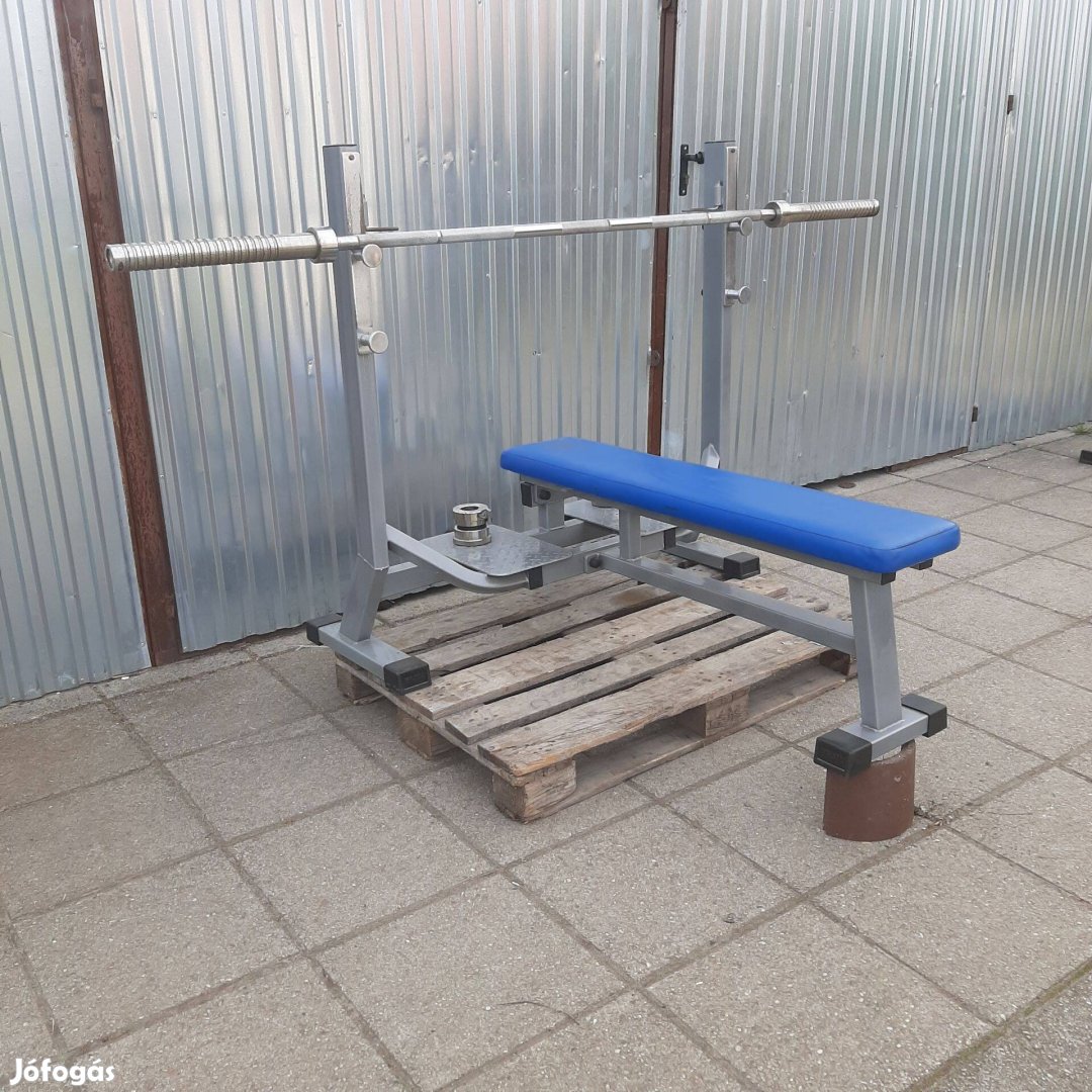 Vasil gym edzőtermi fekvenyomó pad olimpiai rúd szorítókkal