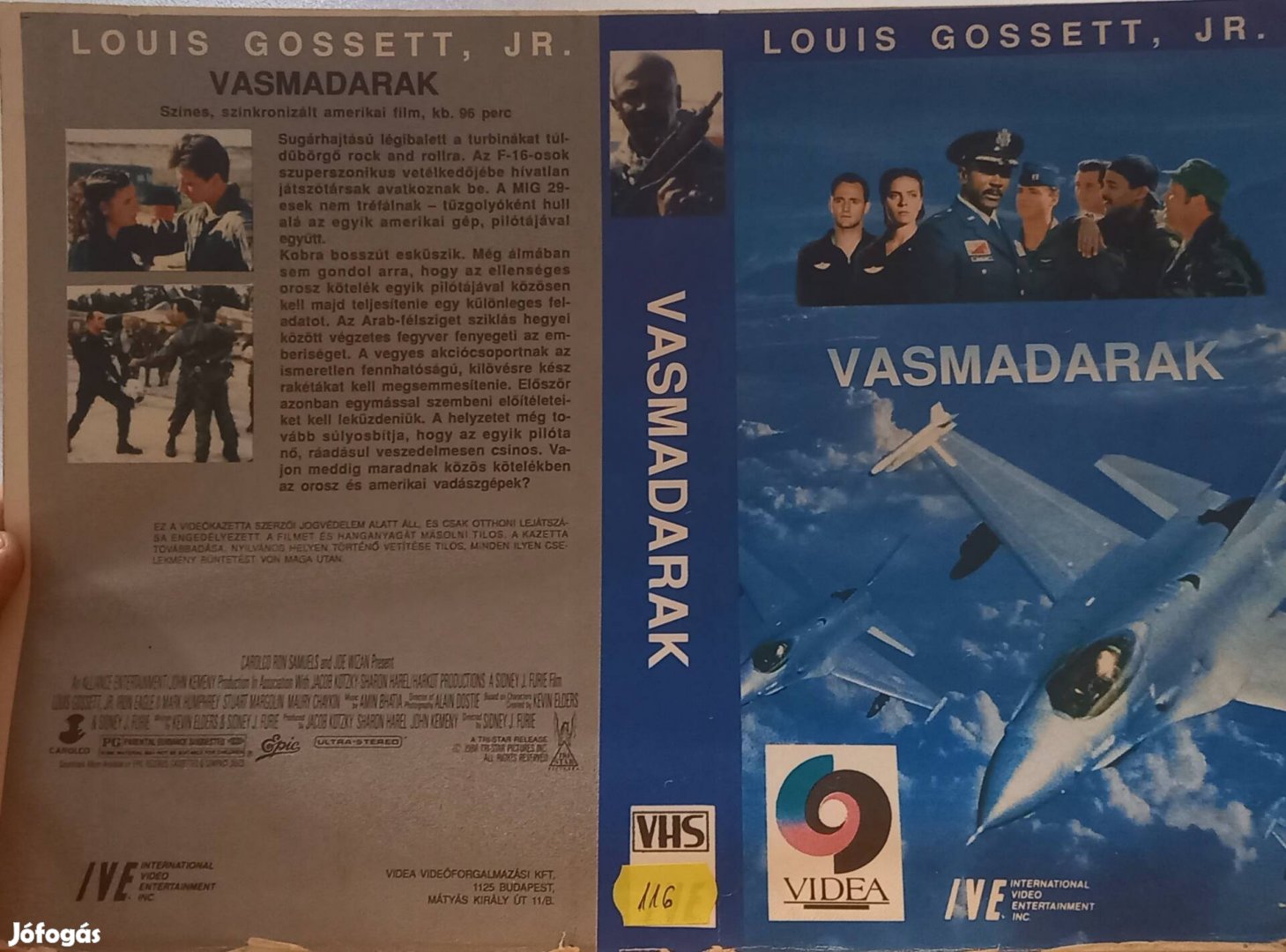 Vasmadarak - akció vhs - Louis Gossett jr.