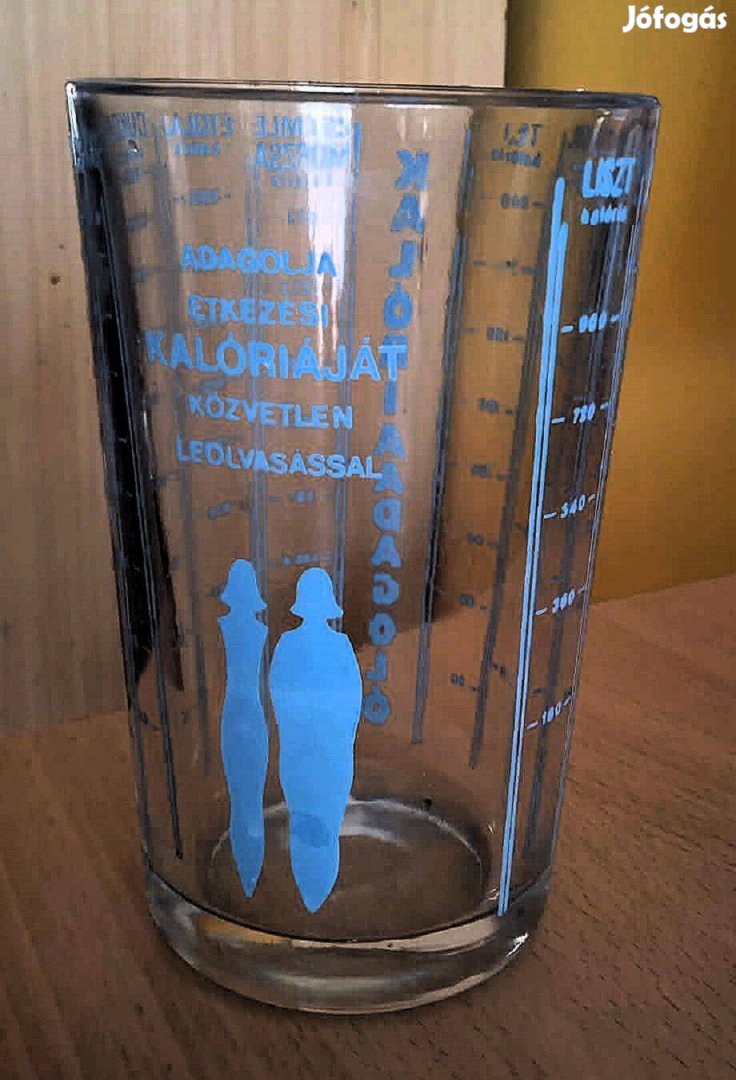 Vastag üveg kalóriaadagoló mérőedény