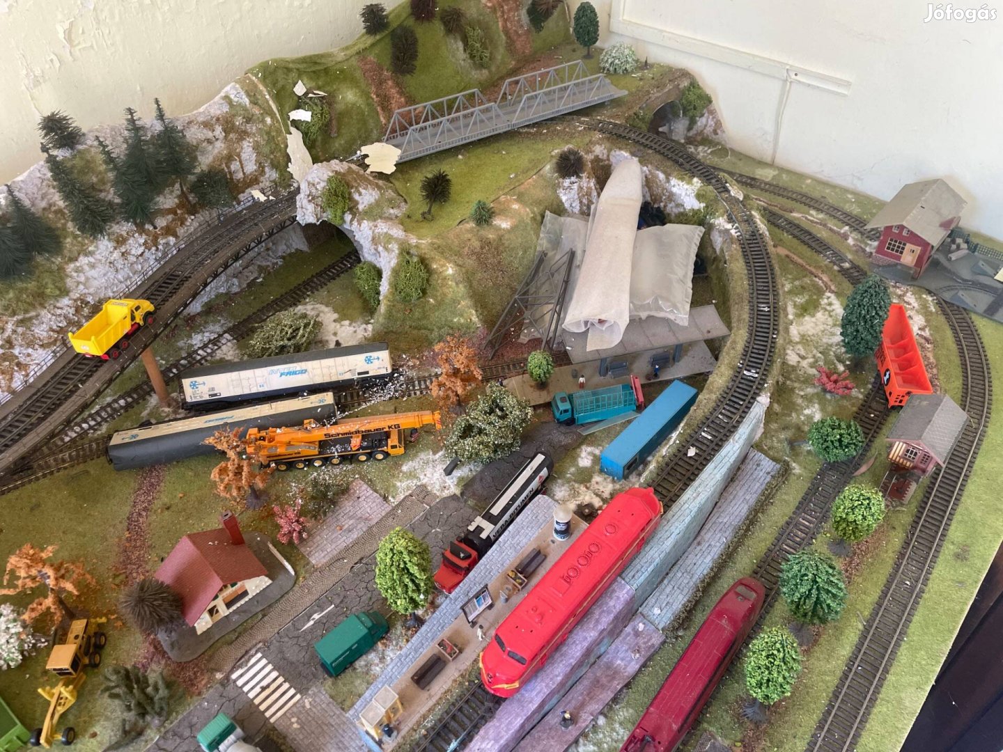Vasút modell terepasztal H0 méret