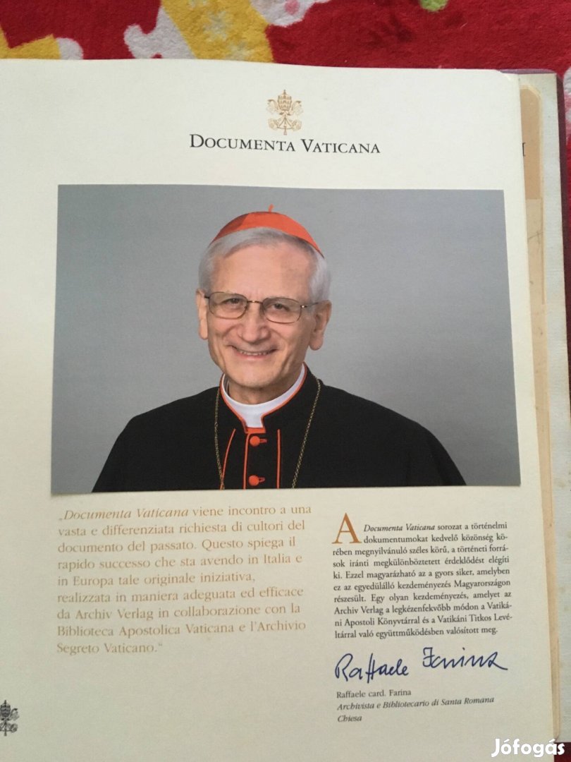 Vatikáni levéltárból hiteles másolatok egyben eladó