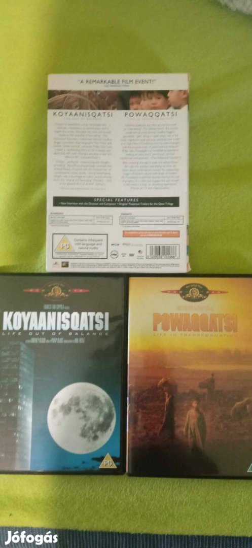 Vátozó világ Koyaanisqatsi Powaqqatsi díszdoboz 2 dvd