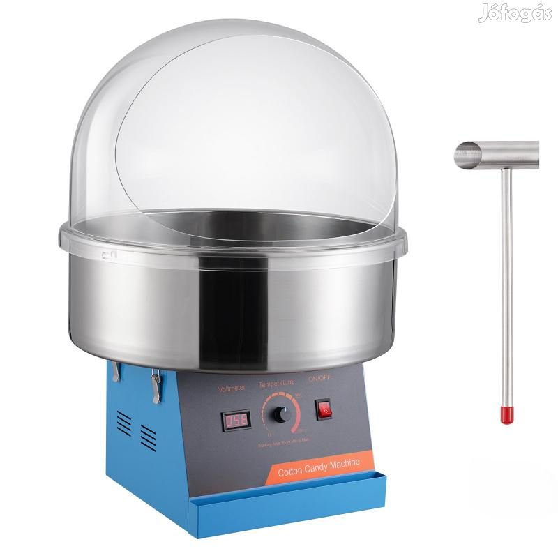 Vattacukor készítő gép fedéllel 1000W kék