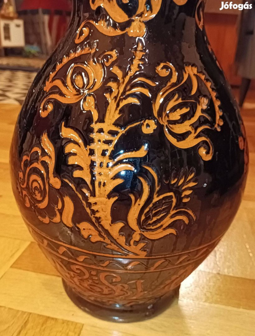 Váza padlóváza korondi Józsa János mester alkotása 40 cm