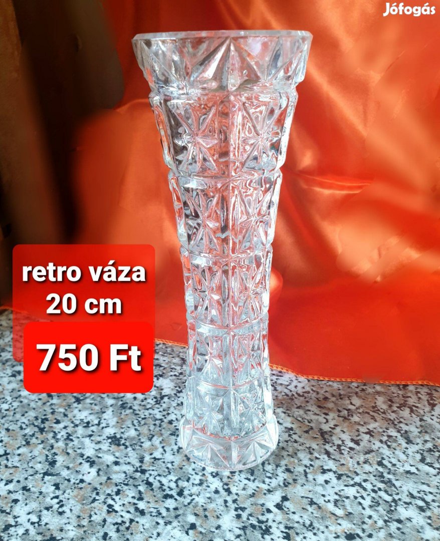 Váza üveg 20 cm