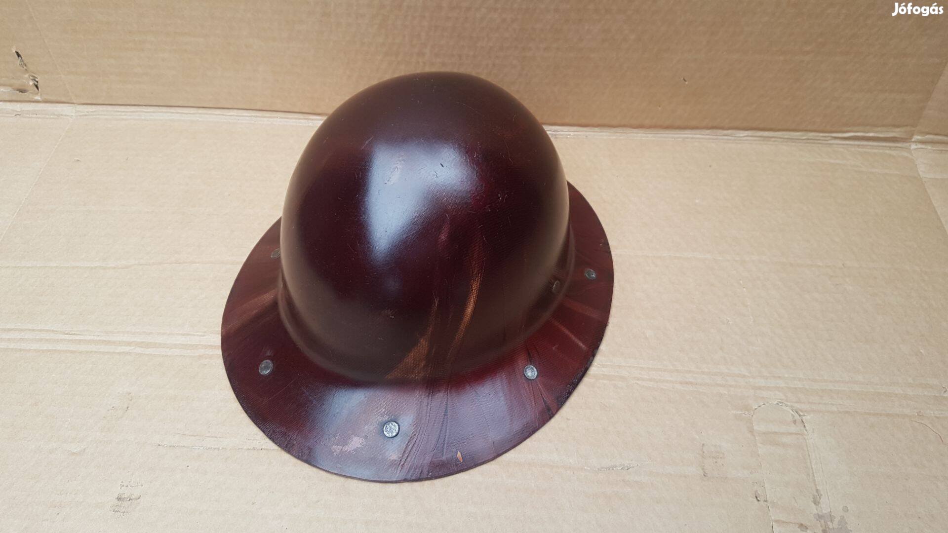 Védősisak tűzálló tűzoltósisak bakelit különlegesség eladó