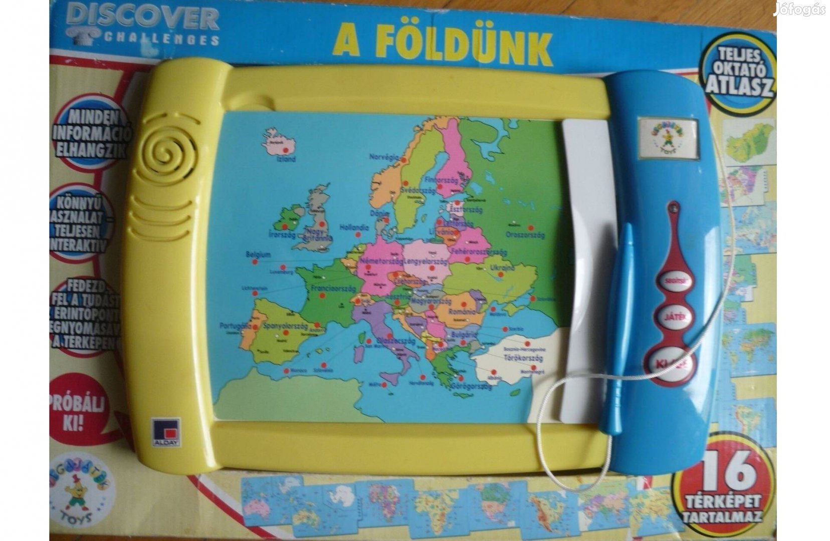 Vegatoys Discover A földünk Földrészeink társasjáték 16 térképpel