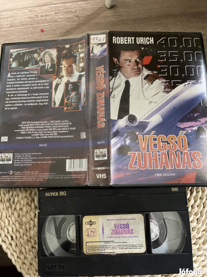 Végső zuhanás vhs film