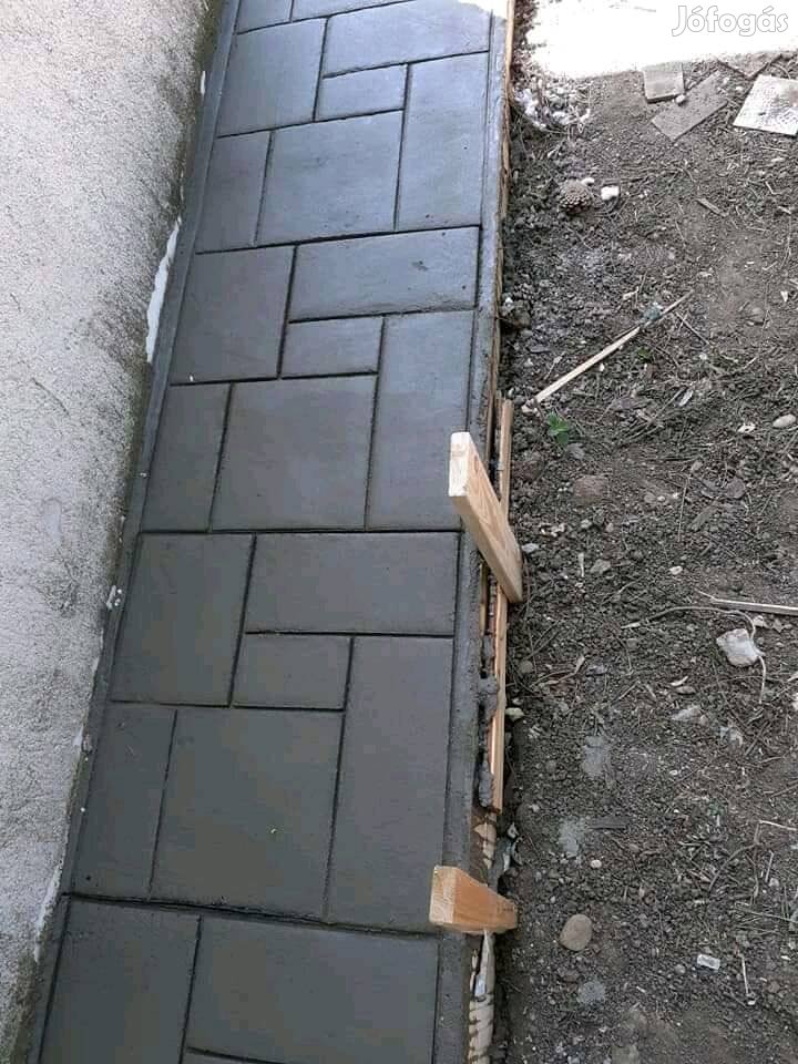 Vegyes 50*50 cm beton pecsételő sablon vasból 