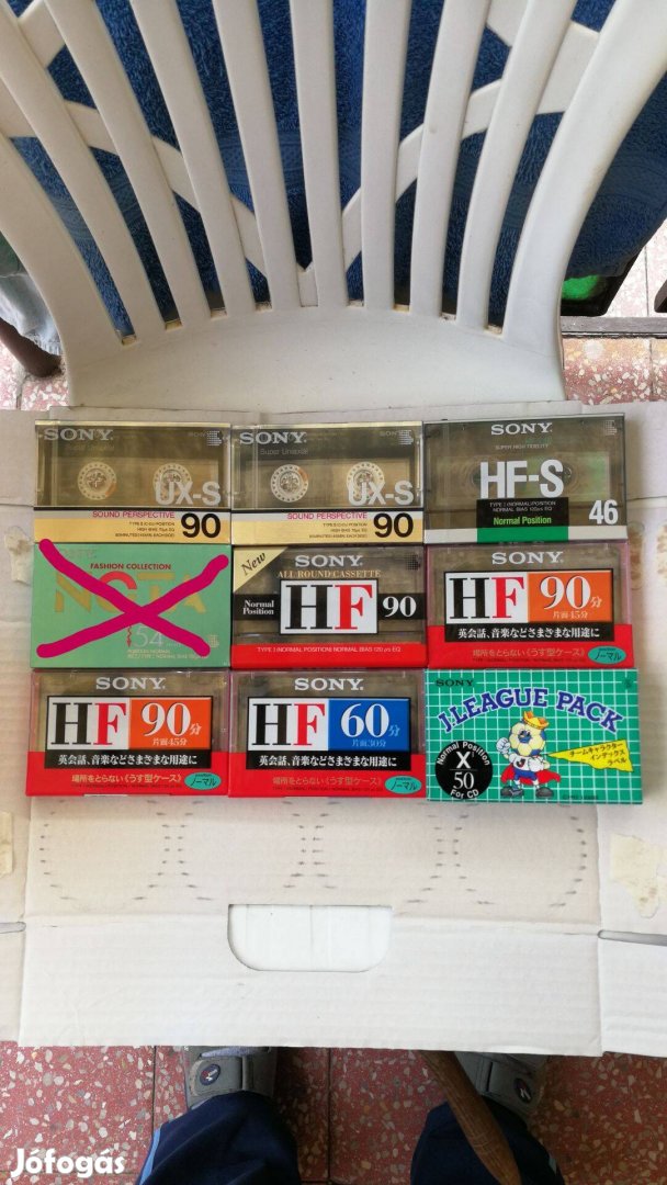 Vegyes kazetták Japán belpiacosak,nagy részt!