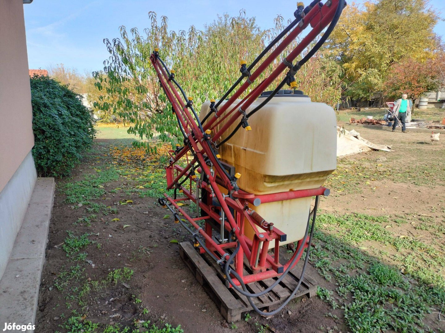 Vegyszerező 660 l, 12 méteres kerettel