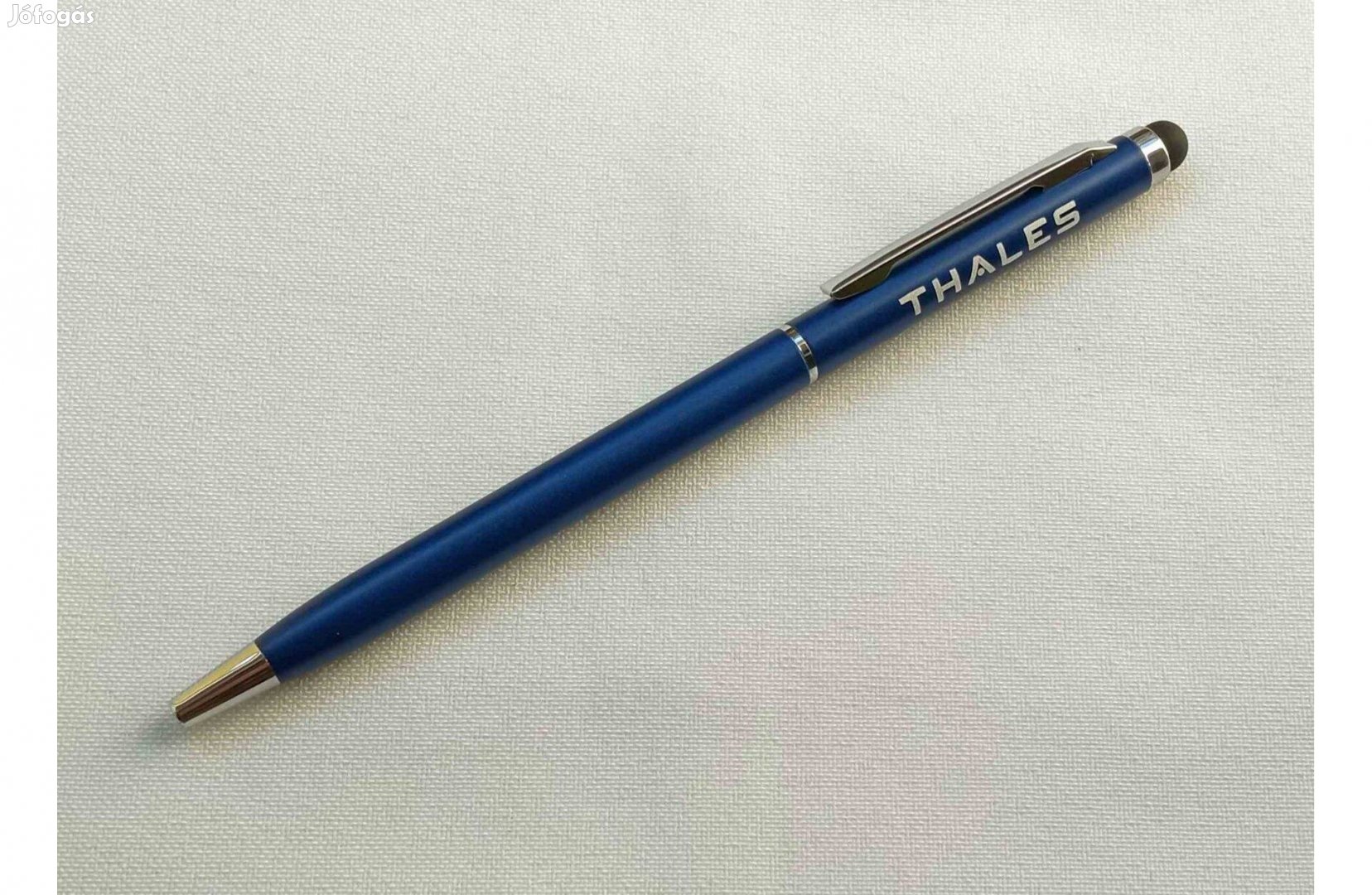 Vékony, elegáns, fém, érintőképernyős golyóstoll * Thales Touchpen