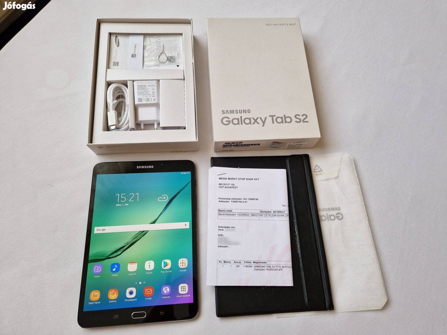 Vékony, könnyű AMOLED tablet 3GB/32GB Samsung Galaxy Tab S2 8 SM-T710