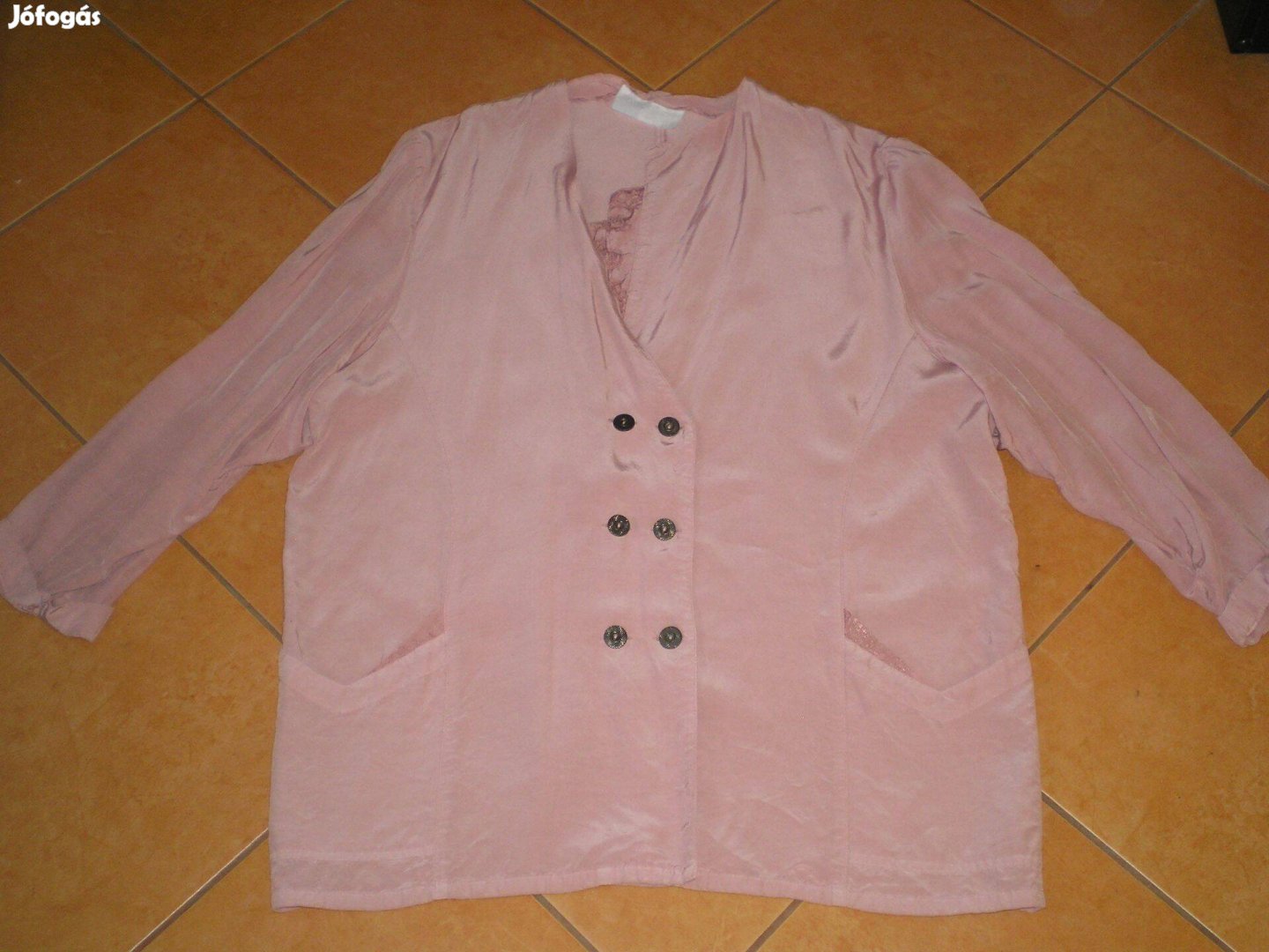 Vékony női kabát zakó blézer XL-es XL mályva rózsaszín