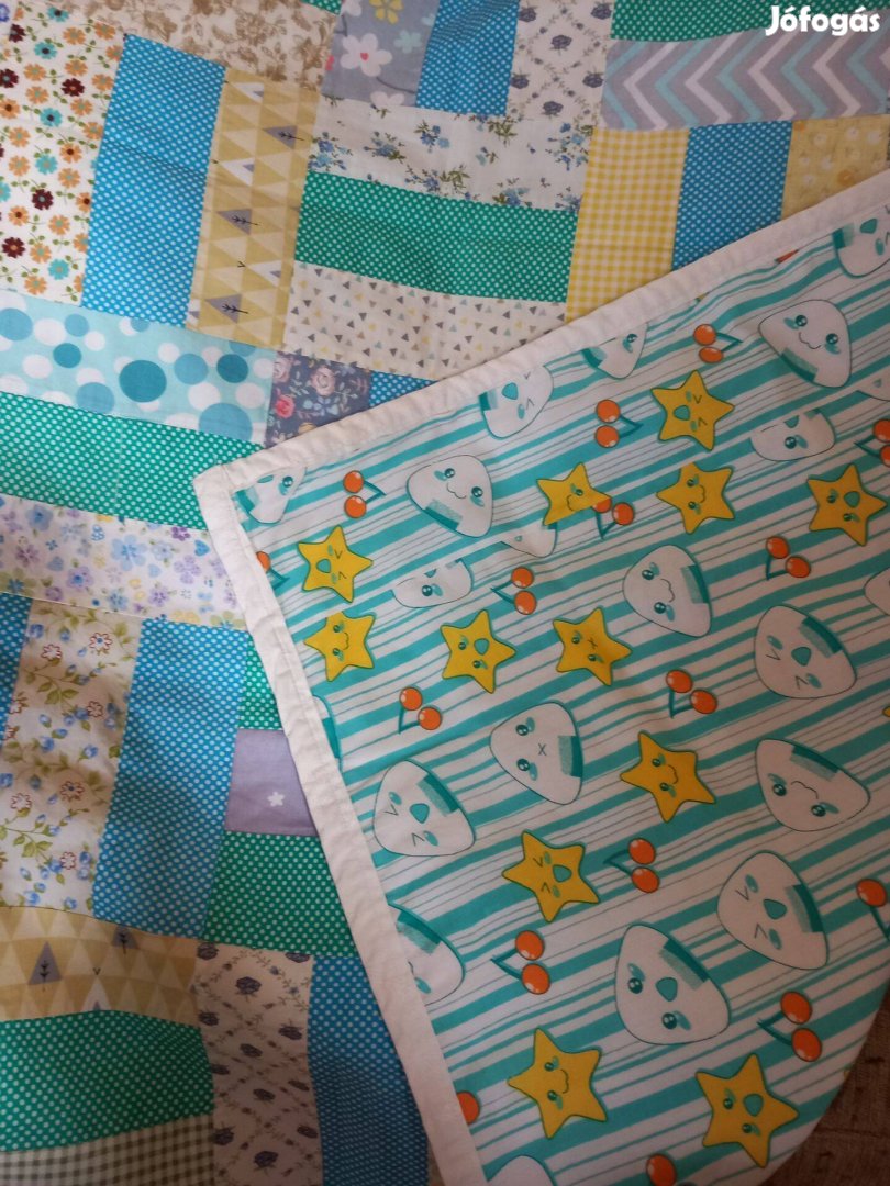 Vékony pamut babatakaró, játszószőnyeg, patchwork,