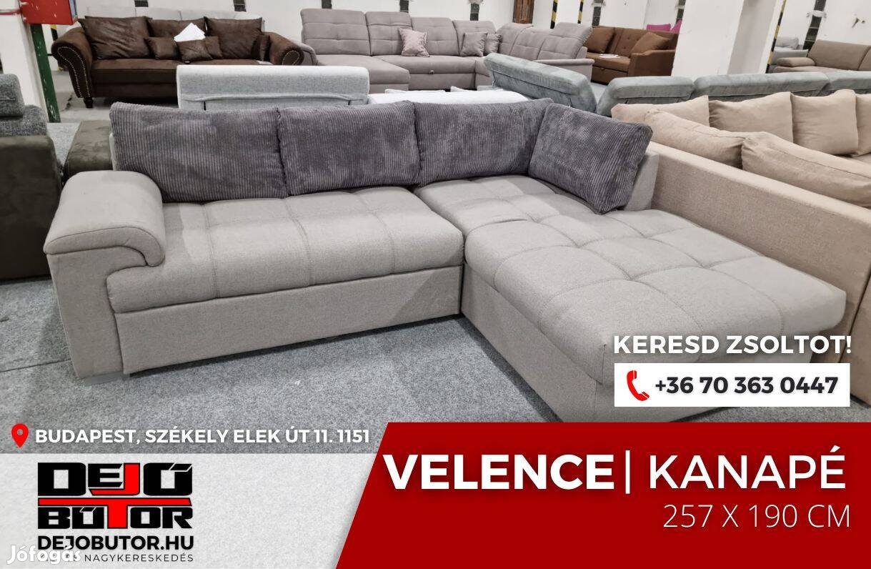 Velence kanapé ülőgarnitúra 258x190 cm ágyazható zsenilia