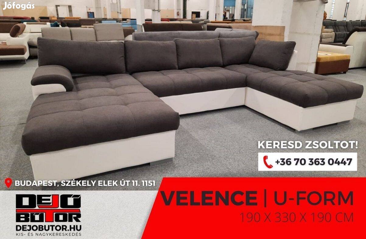 Velence rugós barna sarok kanapé ülőgarnitúra 190x330x190 cm ualak