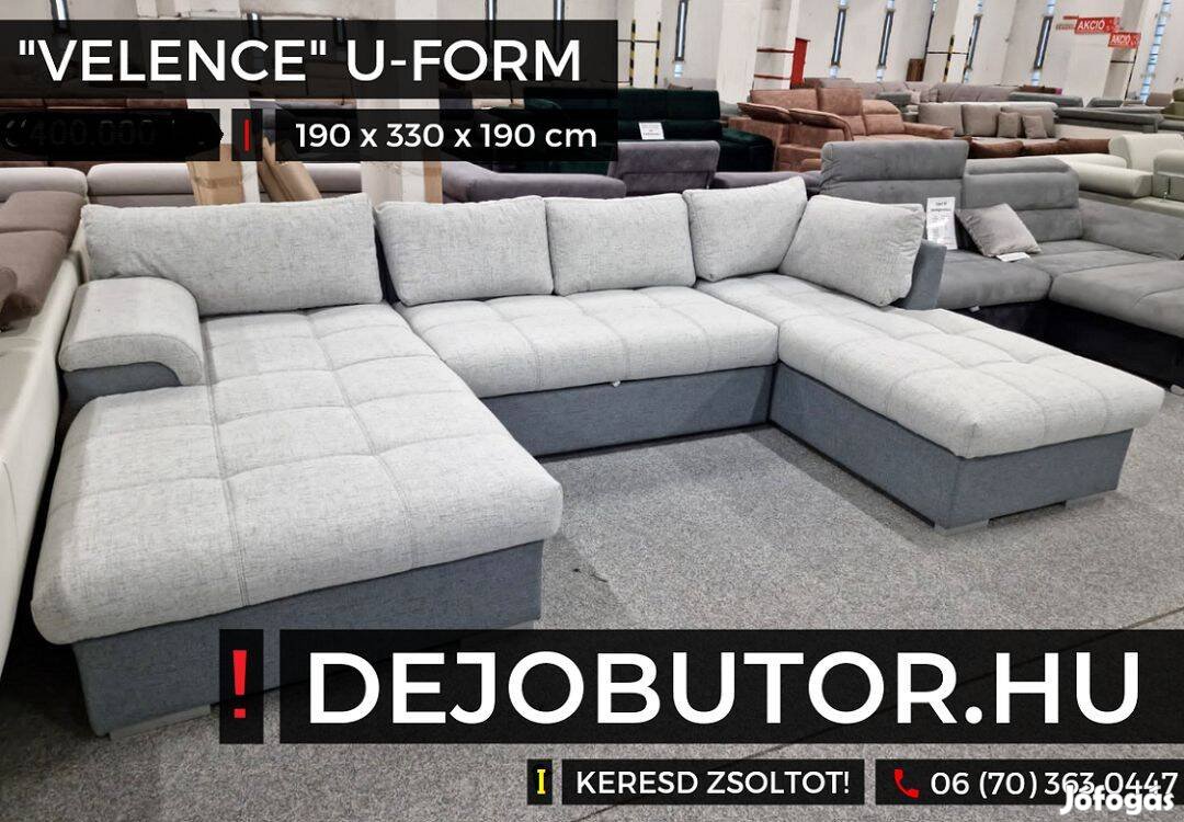 Velence rugós boss 17 sarok kanapé ülőgarnitúra 190x330x190 cm ualak