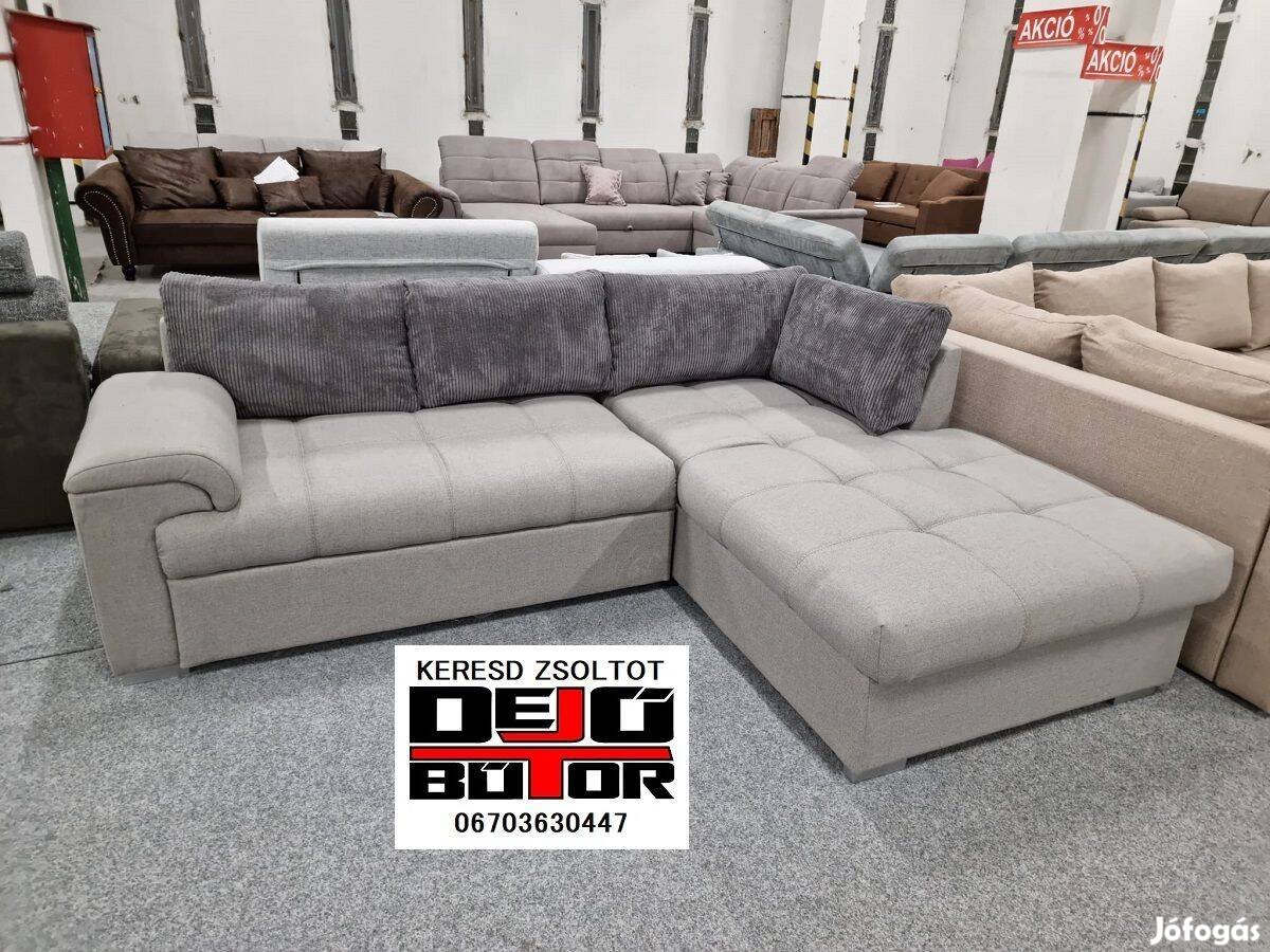 Velence rugós sarok kanapé ülőgarnitúra 256x190 cm Boss 17 ágyazható