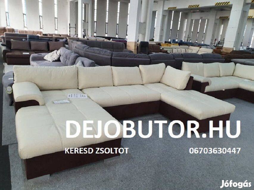 Velence sarok rugós kanapé ülőgarnitúra 190x330x190 cm ualak krém