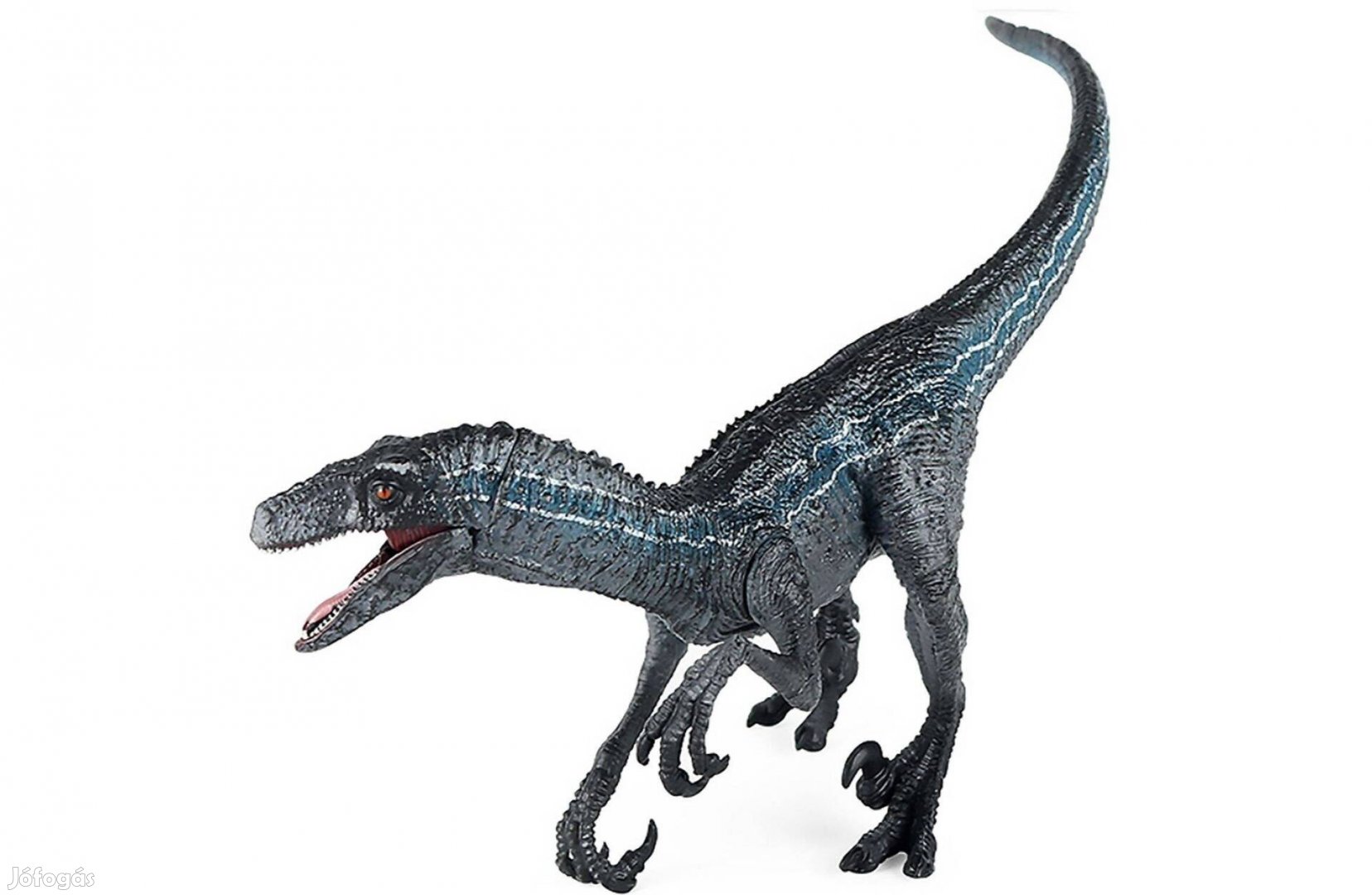 Velociraptor Kék dinoszaurusz figura 20 cm