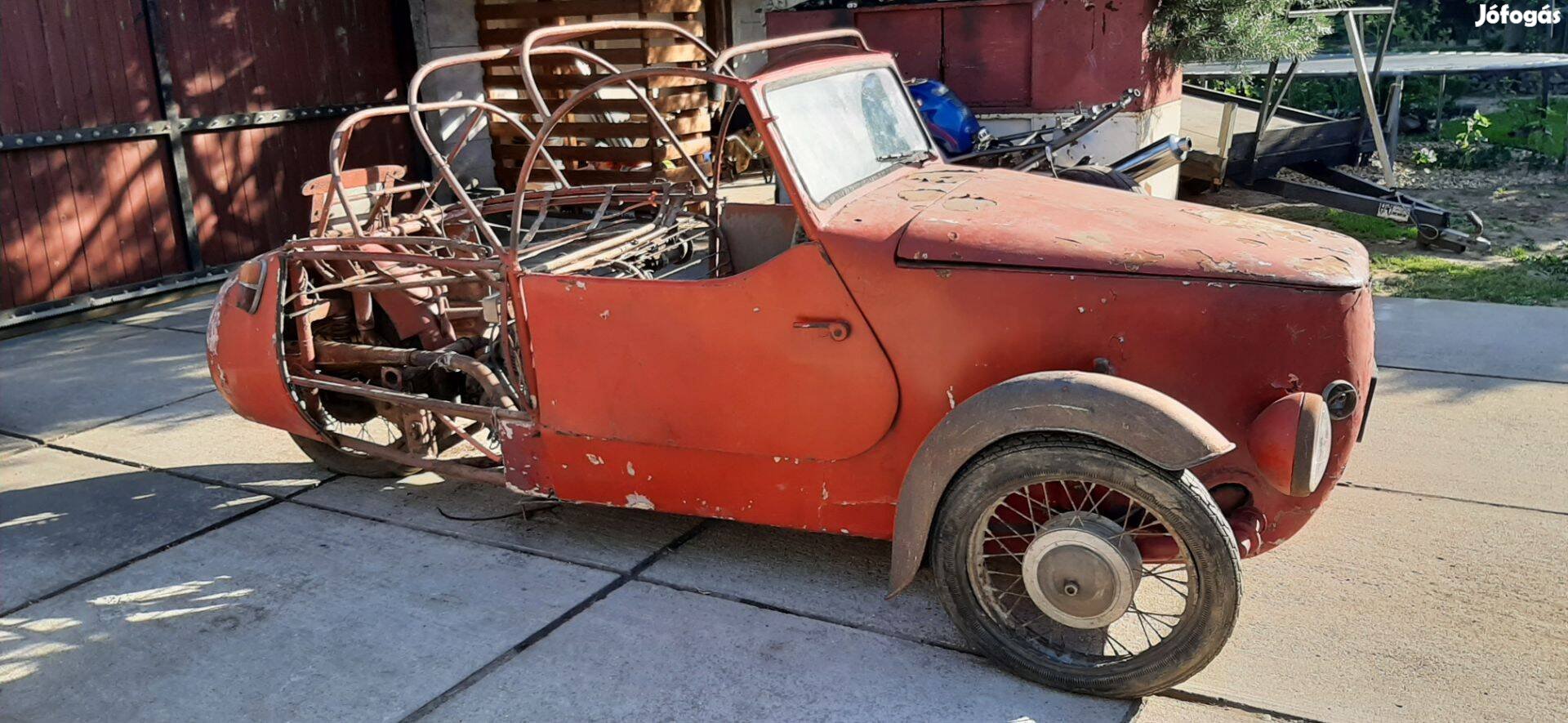 Velorex 350 eladó cserélhető veterán motorokra Simson mz stb