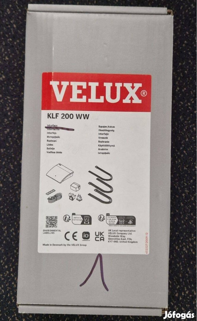 Velux KLF 200 WW Interface épületirányítási rendszerhez
