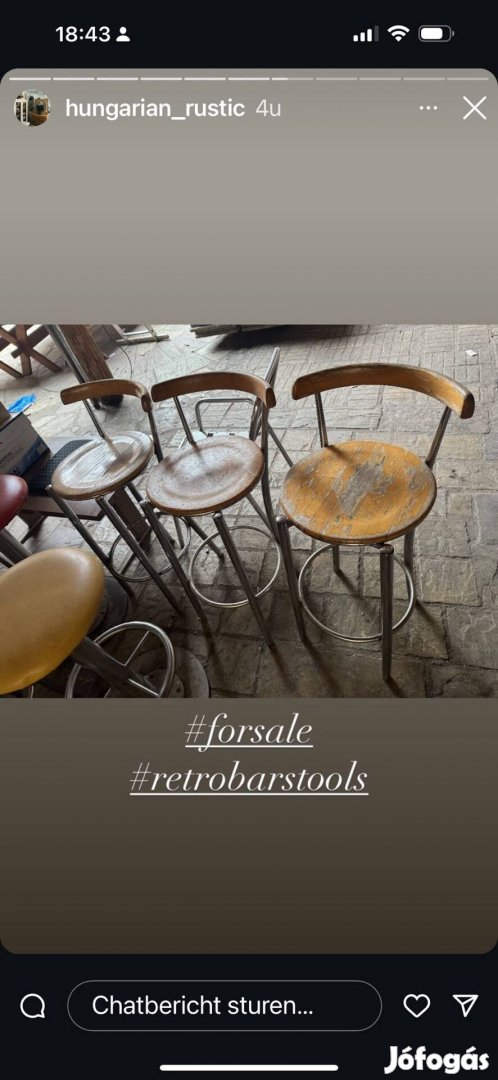 Vendeglato kocsmai  krom labu barszekek kb 20 darab elado fa ulolappal