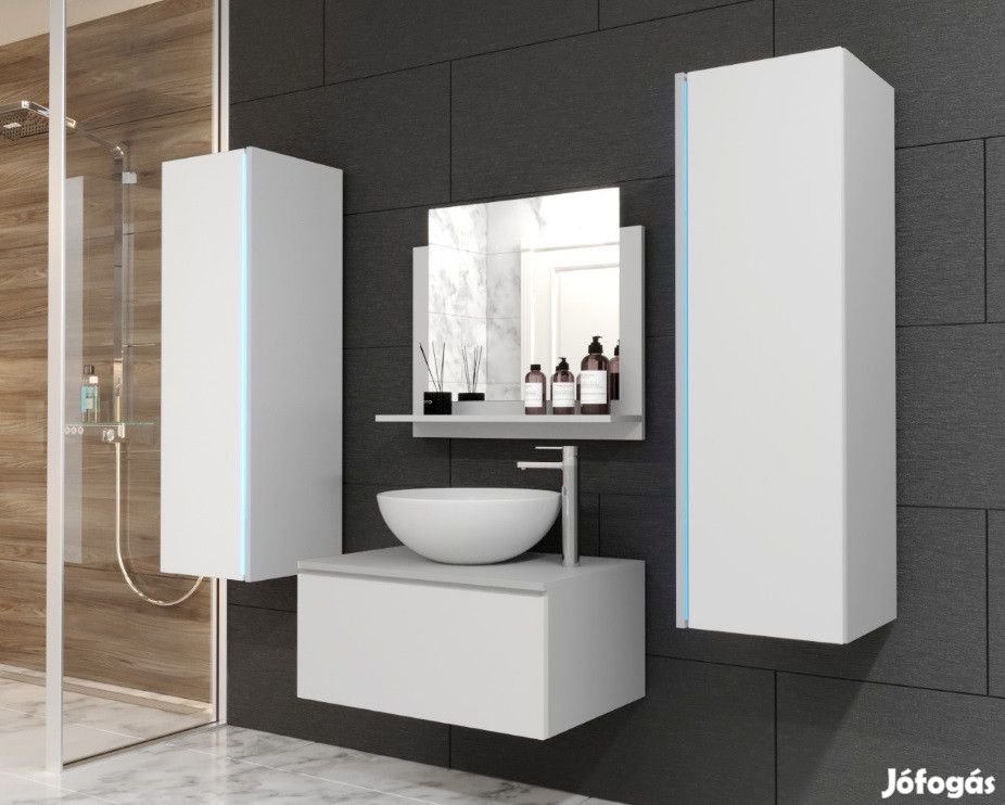 Venezia Alius A1 fürdőszobabútor szett + mosdókagyló + szifon (matt f