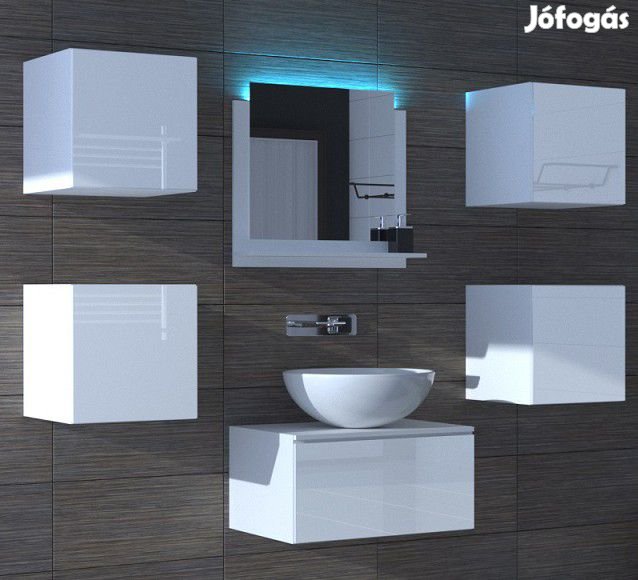 Venezia Alius A25 fürdőszobabútor szett + mosdókagyló + szifon (fénye