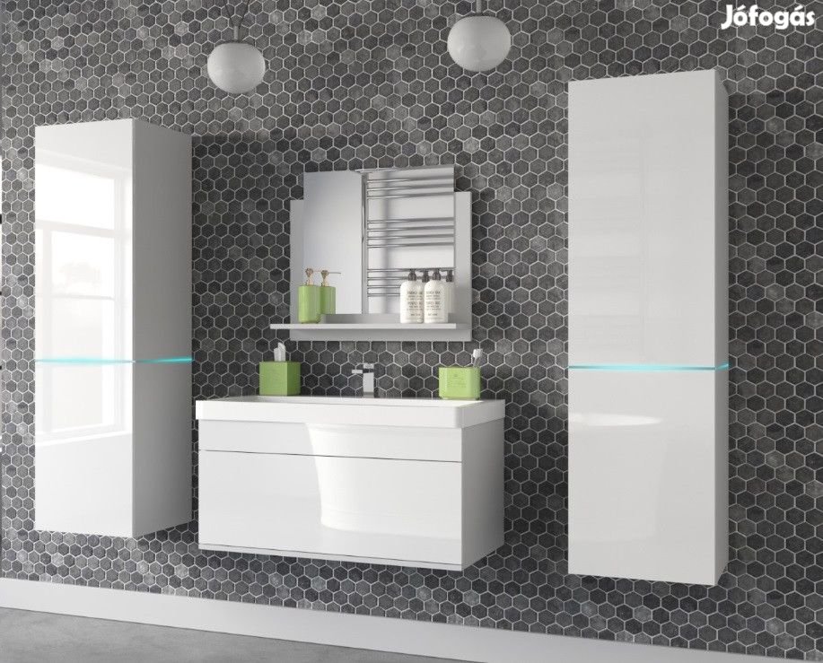 Venezia Alius A31 fürdőszobabútor szett + mosdókagyló + szifon (magas