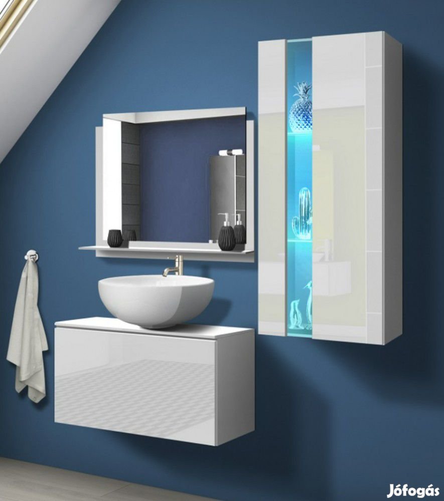 Venezia Alius A34 fürdőszobabútor szett + mosdókagyló + szifon (fénye