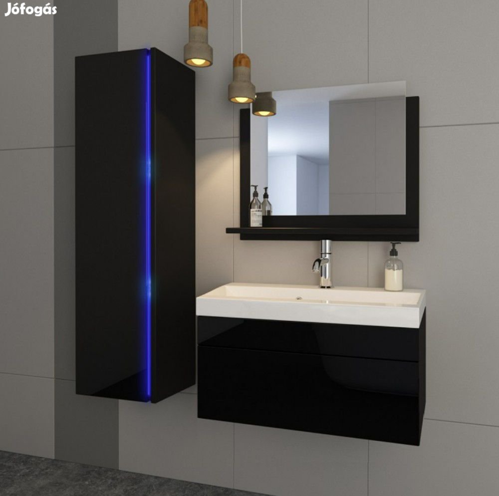 Venezia Dream I. fürdőszobabútor szett + mosdókagyló + szifon - 80 cm