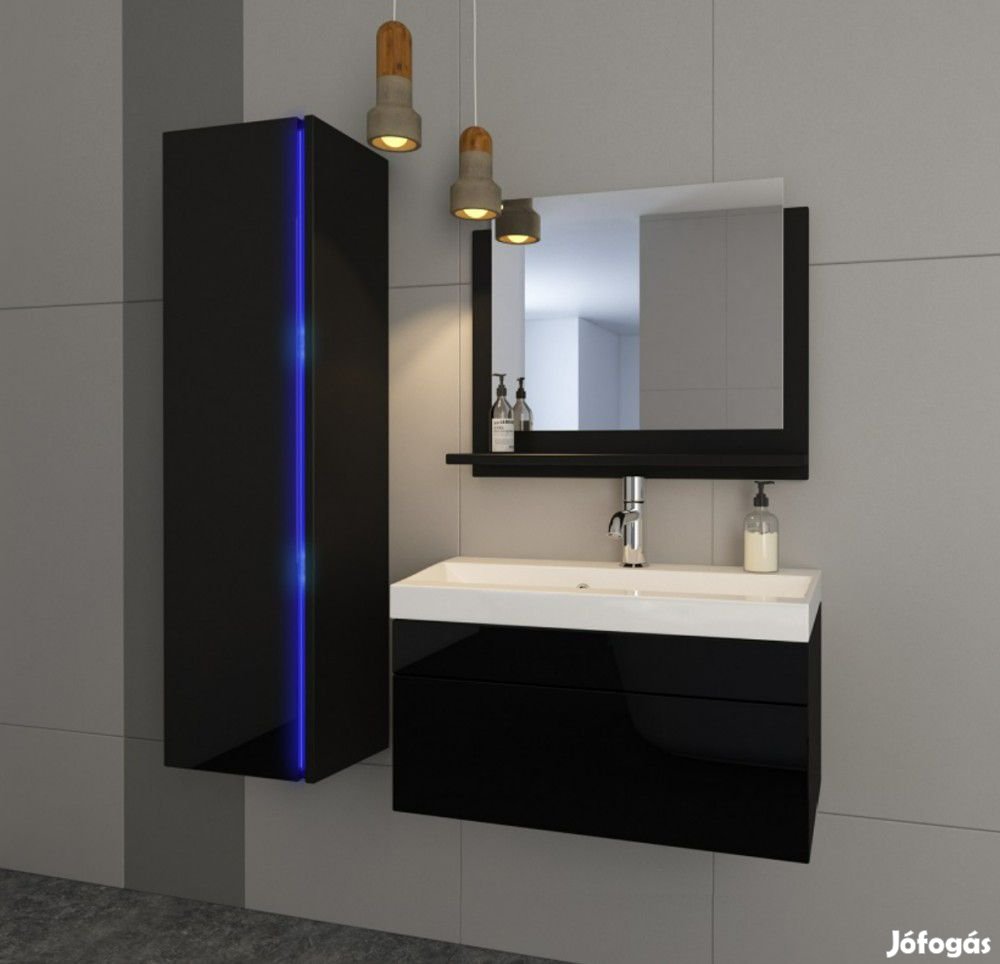 Venezia Dream I. fürdőszobabútor szett + mosdókagyló + szifon (fényes
