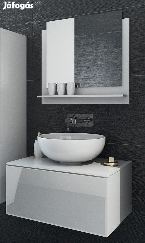 Venezia Mode fürdőszobabútor + tükör + mosdókagyló + szifon  - 60 cm