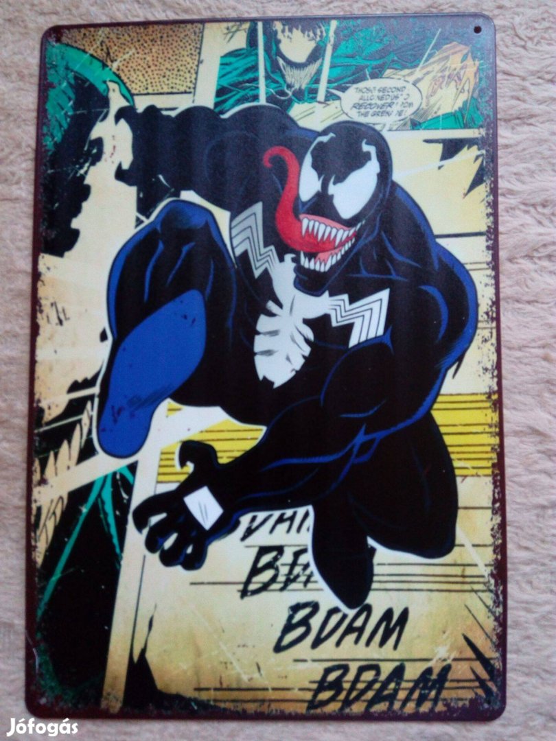 Venom Marvel képregényes pléh-tábla eladó!