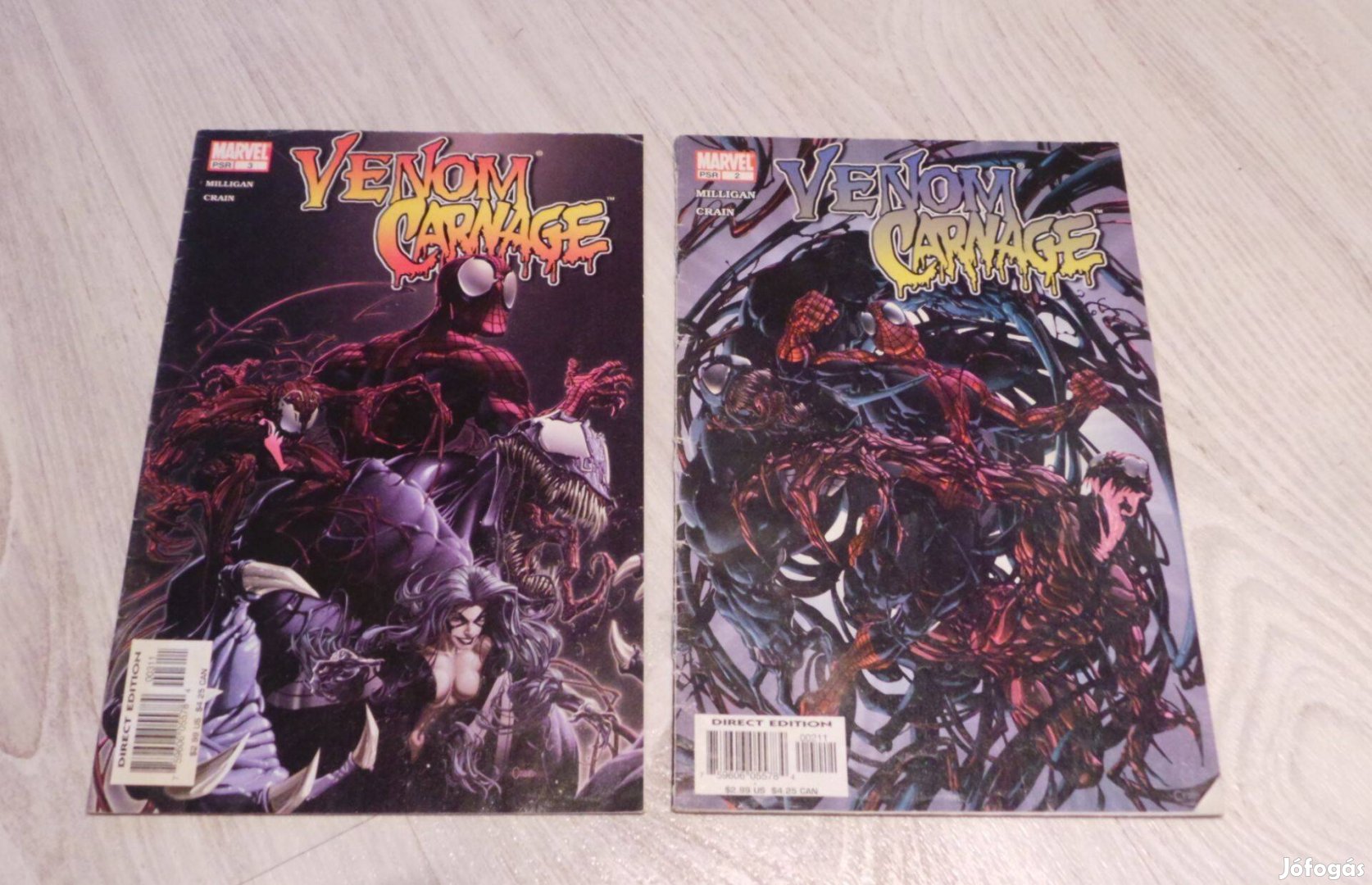 Venom x Carnage képregények