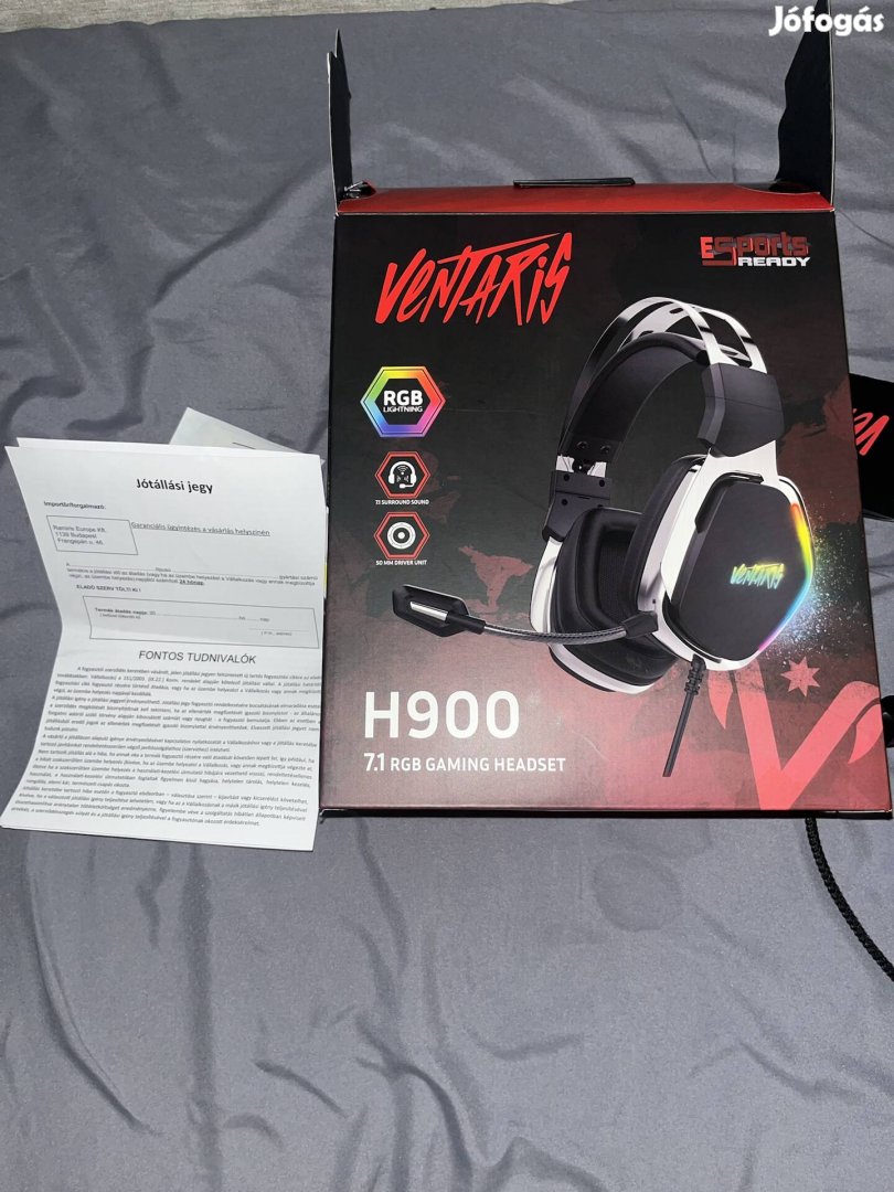 Ventaris H900 Gamer fejhallgató 7.1